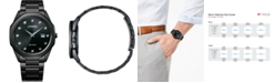 Citizen Eco-Drive Men's Corso Diamond-Accent Black Stainless Steel Bracelet Watch 41mm